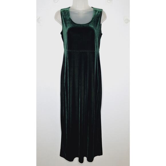 VTG 90s Rabbit Rabbit Burnout Velvet Dress Jacket Set 8 Maxi Whimsygoth Cottage - Picture 4 of 15